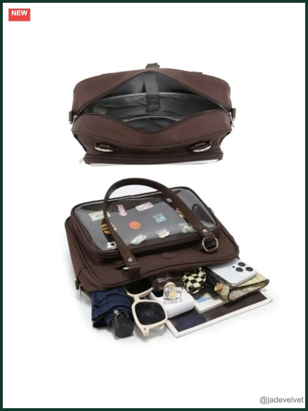 Large Ita Crossbody Backpack with Pins Display Window